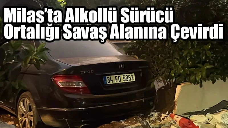 Muğla’nın Milas ilçesinde meydana gelen trafik kazasında direksiyon hakimiyetini kaybeden