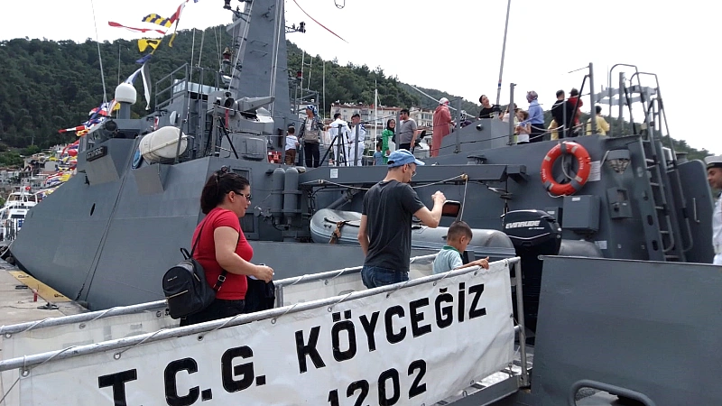 Cumhuriyetin 102. yılı kutlamaları kapsamında TCG Köyceğiz halkın ziyaretine açılıyor.