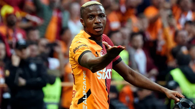 Galatasaray, Nijeryalı futbolcu Victor Osimhen’in MR sonucunda sol arka adalesinde