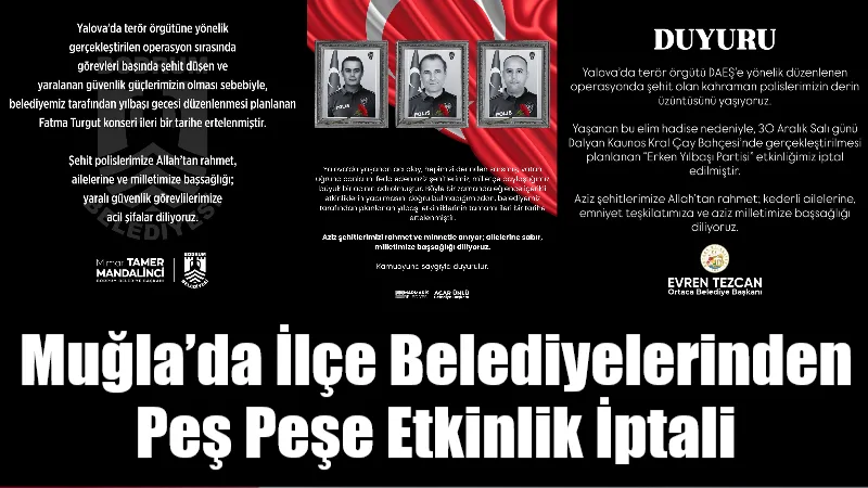 Yalova’da DEAŞ terör örgütüne yönelik operasyonda 3 polisin şehit düşmesinin