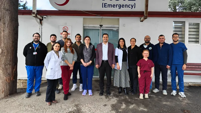 Menteşe Devlet Hastanesi Başhekimi Op. Dr. Şadi Ballı, idari ekibiyle