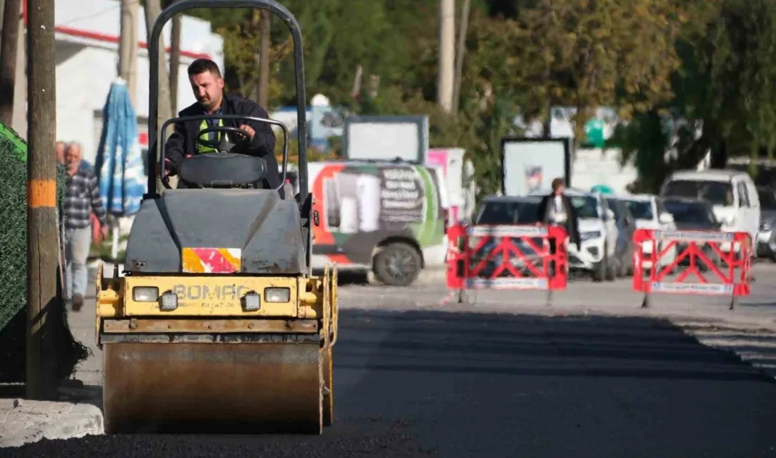 Bodrum Belediyesi, ilçe genelinde sürdürdüğü yol yenileme çalışmalarının yanı sıra