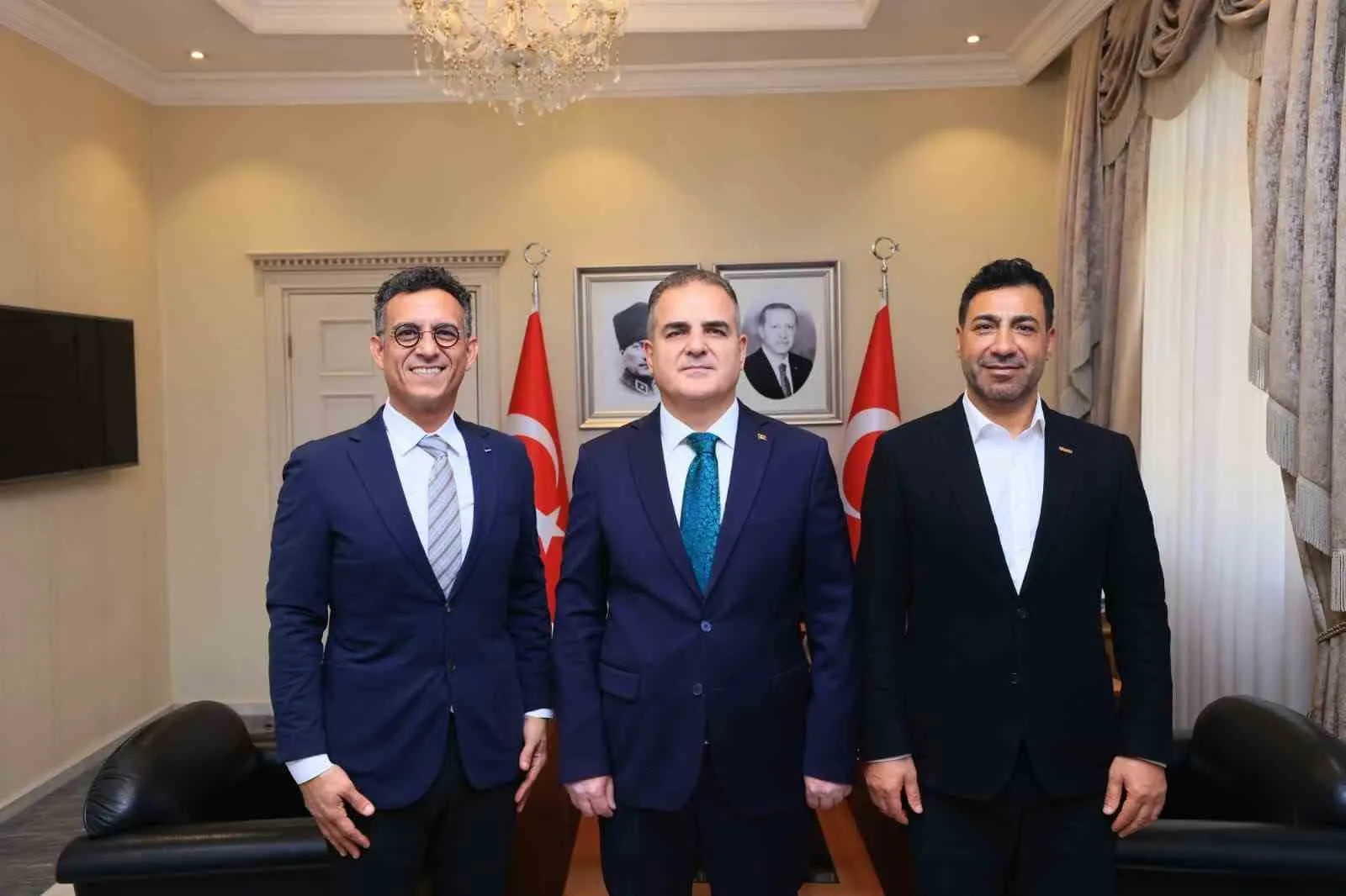 TÜRSAB Başkanı Enver Kantarmış ve BODER Başkanı Ömer Faruk Dengiz,