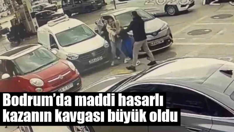 Muğla'nın Bodrum ilçesinde, T.K. adlı sürücünün aracıyla E.K.'nin park halindeki