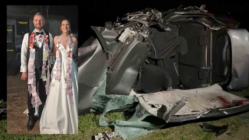 Çanakkale'de polisten kaçan bir otomobilin ters yöne girerek başka bir