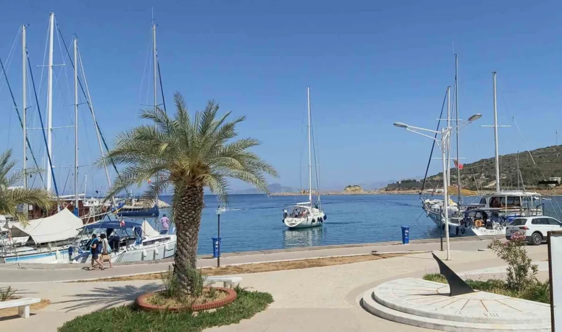 2025 yaz sezonunda Muğla'nın Datça Yat Limanı'na toplam 1,699 tekne