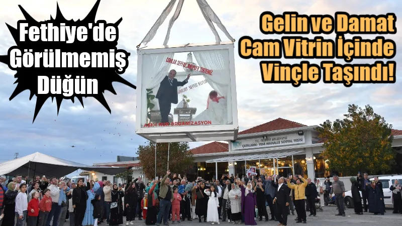 Muğla Fethiye’de iş adamı Hüseyin Çetinkaya, oğlu ve gelini için