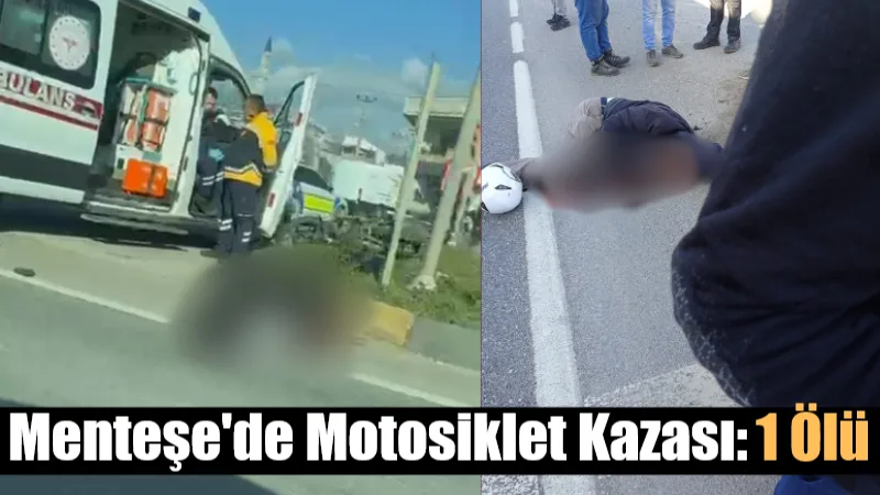 Muğla’nın Menteşe ilçesi Bayır Mahallesi’nde meydana gelen trafik kazasında motosiklet