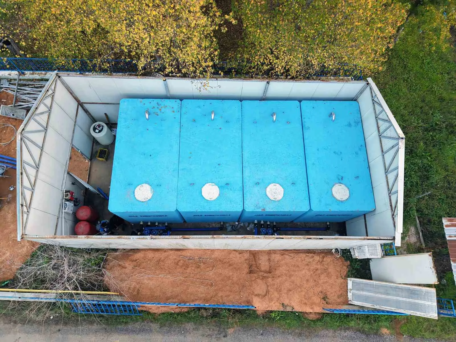 MUSKİ Genel Müdürlüğü, Ortaca'nın Akıncı Mahallesi'nde 100 ton kapasiteli yeni