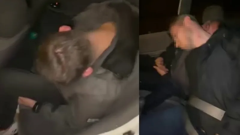 D-100 kara yolunda bir hafif ticari araca çarpan otomobildeki üç