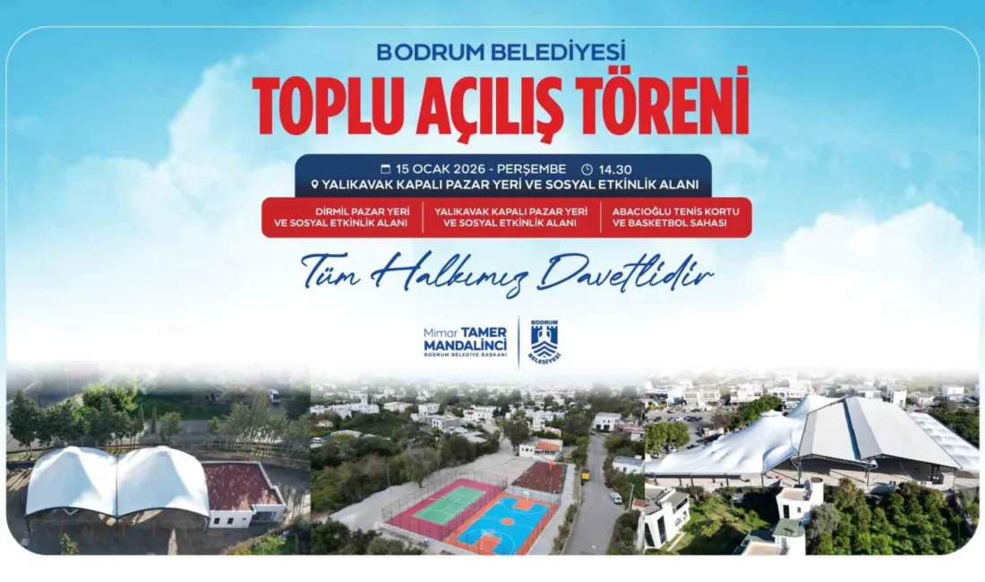 Bodrum Belediyesi; Yalıkavak ve Dirmil pazar yerleri ile Abacıoğlu spor