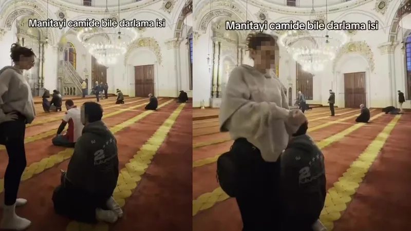 Konya'daki Aziziye Camii'nde uygunsuz görüntüler çeken ve Antalya'da gözaltına alınan