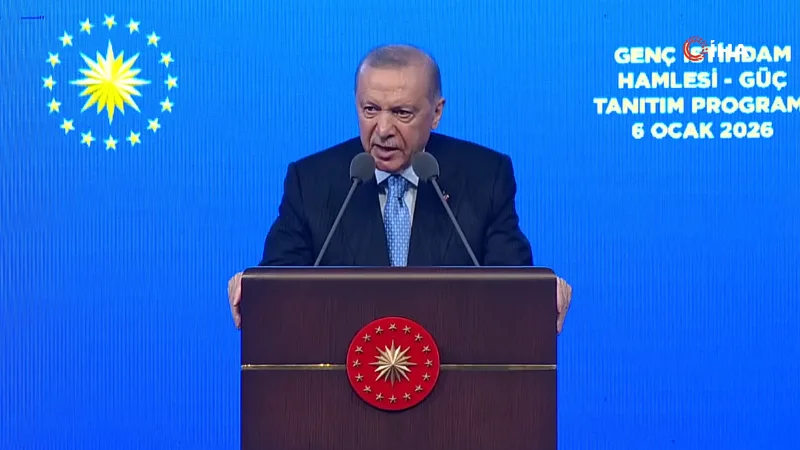 Cumhurbaşkanı Erdoğan, "Genç İstihdam Hamlesi" kapsamında 18-25 yaş arası işe