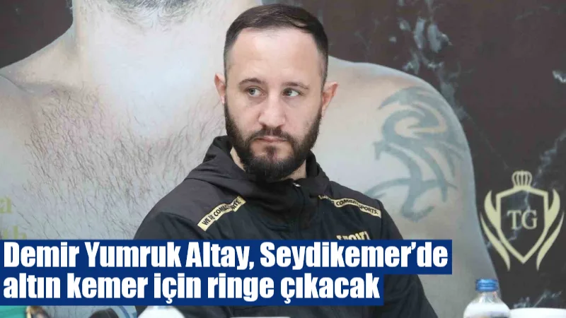 Türk boksör Şükrü Altay ve Arnavut rakibi Albi Sorra, Muğla'daki