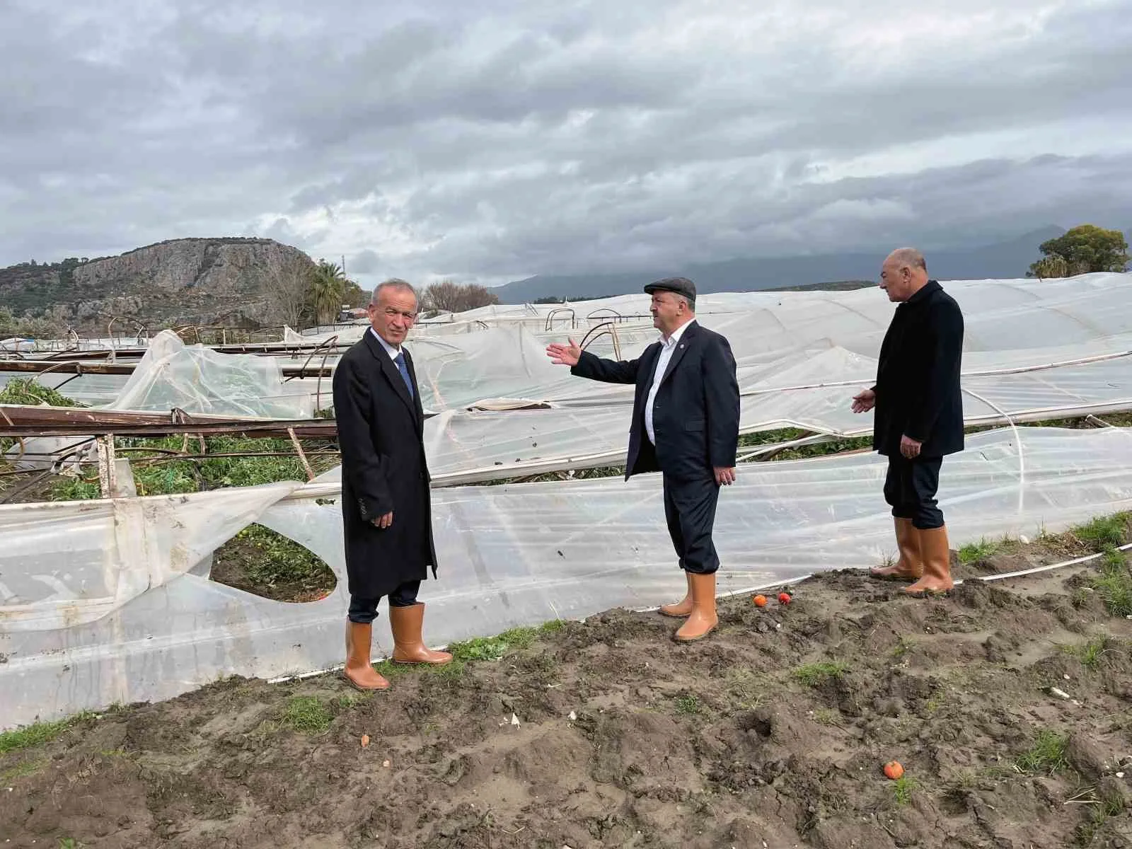 Muğla Ziraat Odaları Birliği Başkanı Mehmet Baştuğ ve beraberindeki heyet,