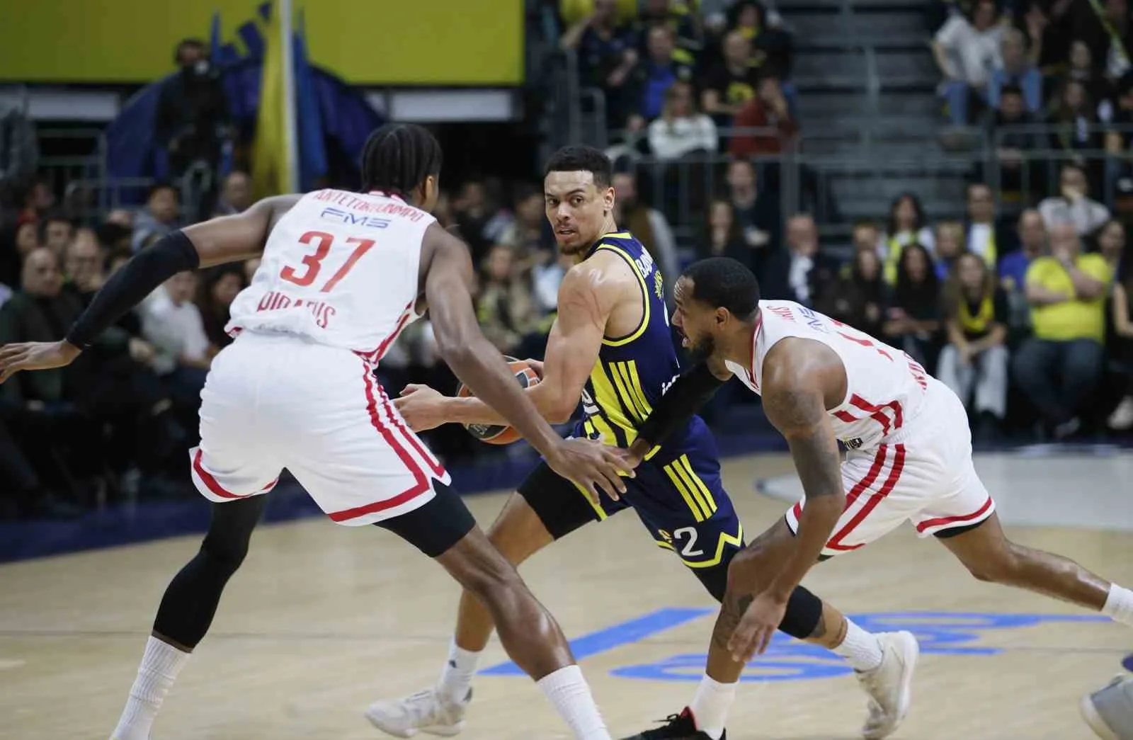 Fenerbahçe Beko, Euroleague’in 20. haftasında konuk ettiği Olympiakos’u Wade Baldwin’in