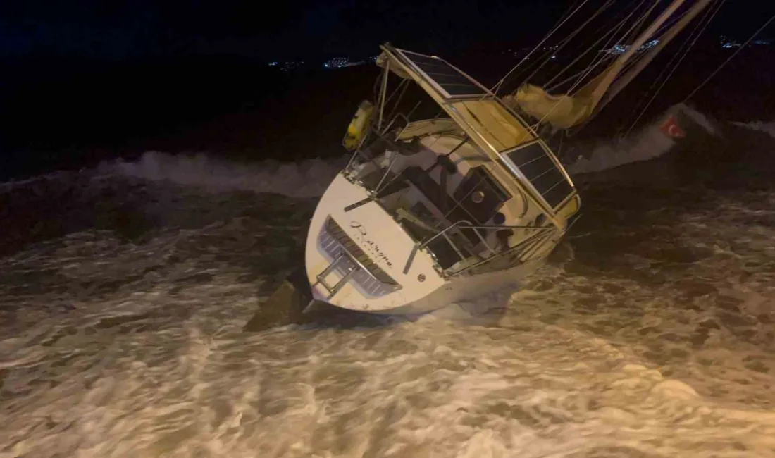 Milas’ta etkili olan şiddetli fırtına ve dev dalgalar, milyonluk bir