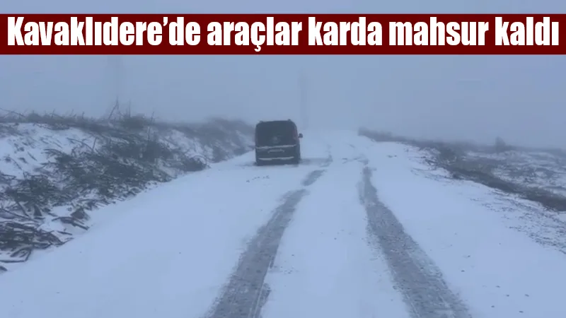 Muğla’nın Kavaklıdere ilçesindeki Göktepe Dağı’nda yoğun kar ve buzlanma nedeniyle