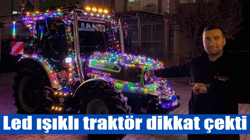 Muğla’nın Yatağan ilçesinde modifiye tutkunları tarafından 100 metre uzunluğunda LED