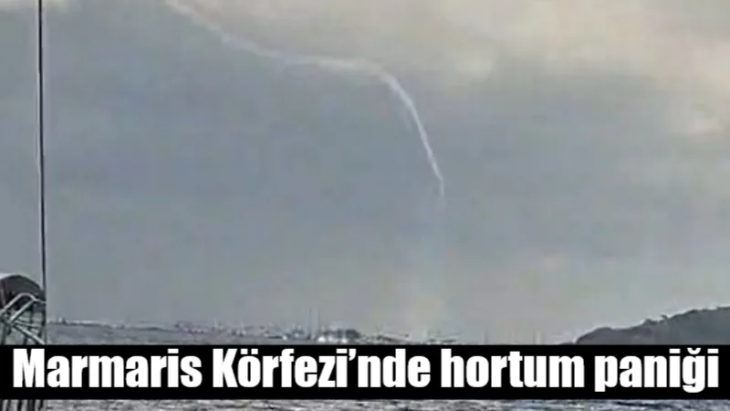 Muğla'nın Marmaris ilçesinde etkili olan fırtına ve sağanak yağış nedeniyle