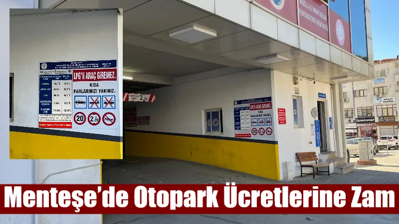 Muğla’da Kurşunlu Katlı Otopark’ta 2026 yılına ait yeni ücret tarifesi