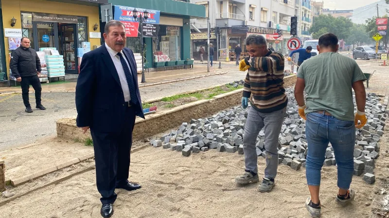 Milas Belediyesi ilçe genelinde doğalgaz alt yapı çalışmaları nedeniyle bozulan