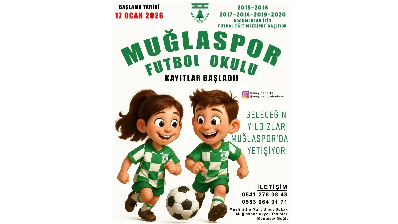 Muğlaspor altyapı yapılanması kapsamında geleceğin yıldız adaylarını yeşil-beyaz çatı altında