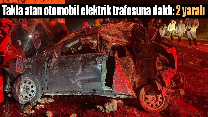 Muğla'nın Marmaris ilçesinde bir otomobil, sürücüsünün direksiyon hakimiyetini kaybetmesi sonucu