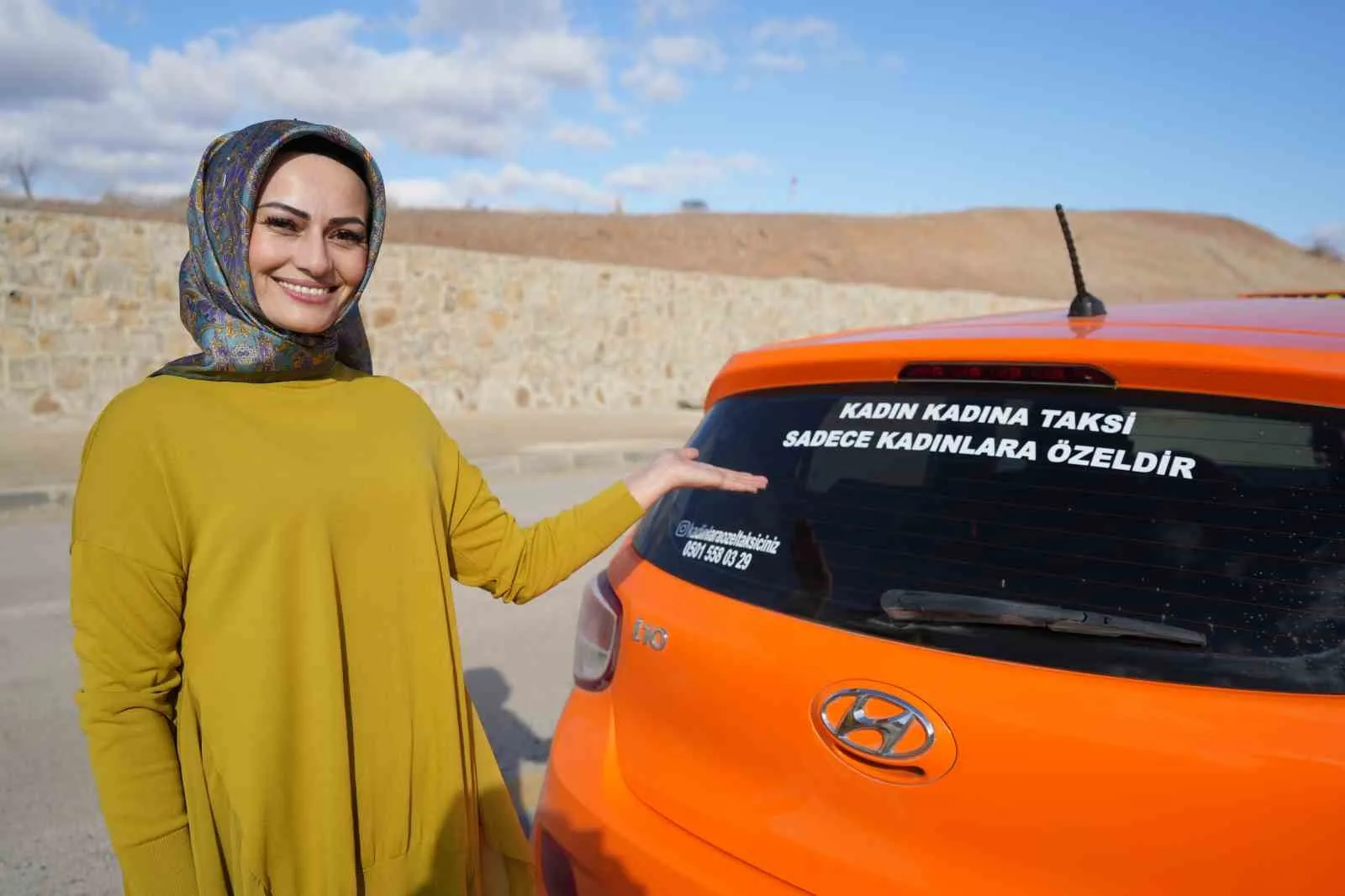 Kırıkkale'nin tek kadın taksi şoförü Sevda Bozer, yalnızca kadınlara hizmet