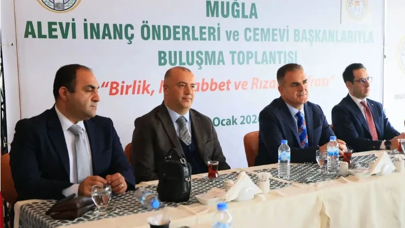 Muğla Valisi Dr. İdris Akbıyık, Alevi inanç önderleri ve cemevi