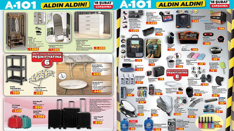 A101 Aldın Aldın kataloğu ile bu hafta indirimli ürünler tam