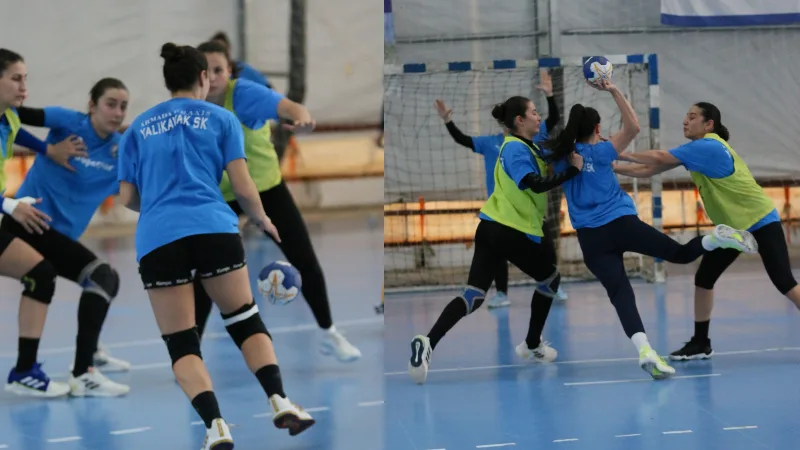 Hentbol Kadınlar Süper Ligi’nde zirve mücadelesi veren Armada Praxis Yalıkavakspor,