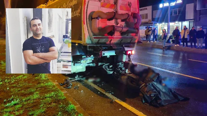 Aydın’ın Kuşadası ilçesinde iddiaya göre yarış yaparken hızını alamayarak temizlik