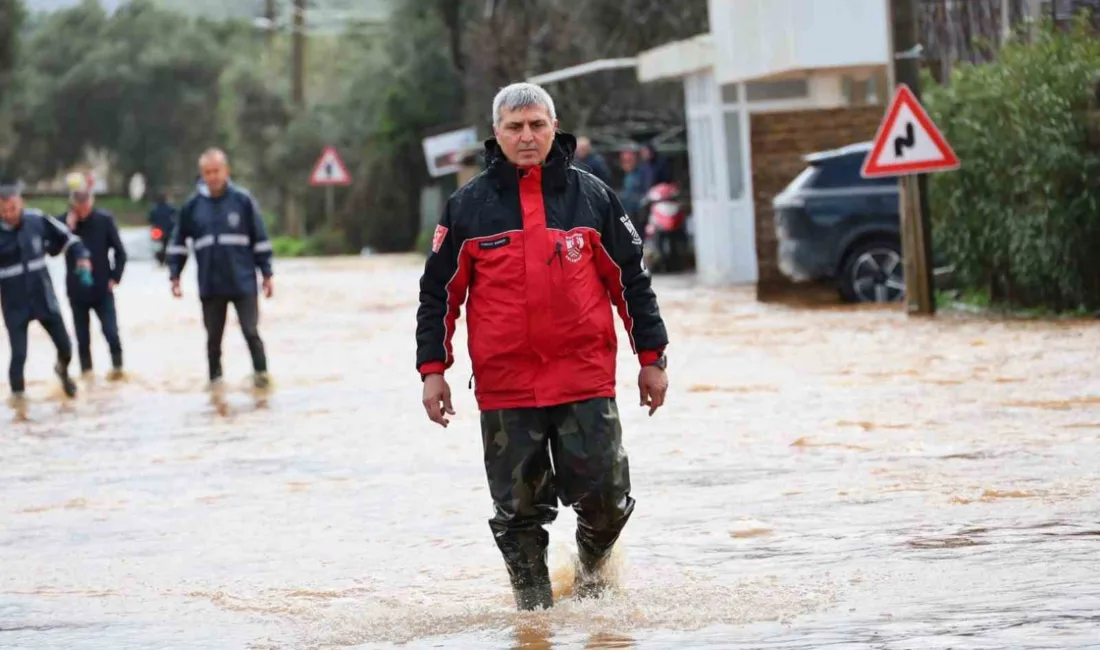 Bodrum Belediye Başkanı Tamer Mandalinci, şiddetli yağışlar sonrası su taşkınlarının