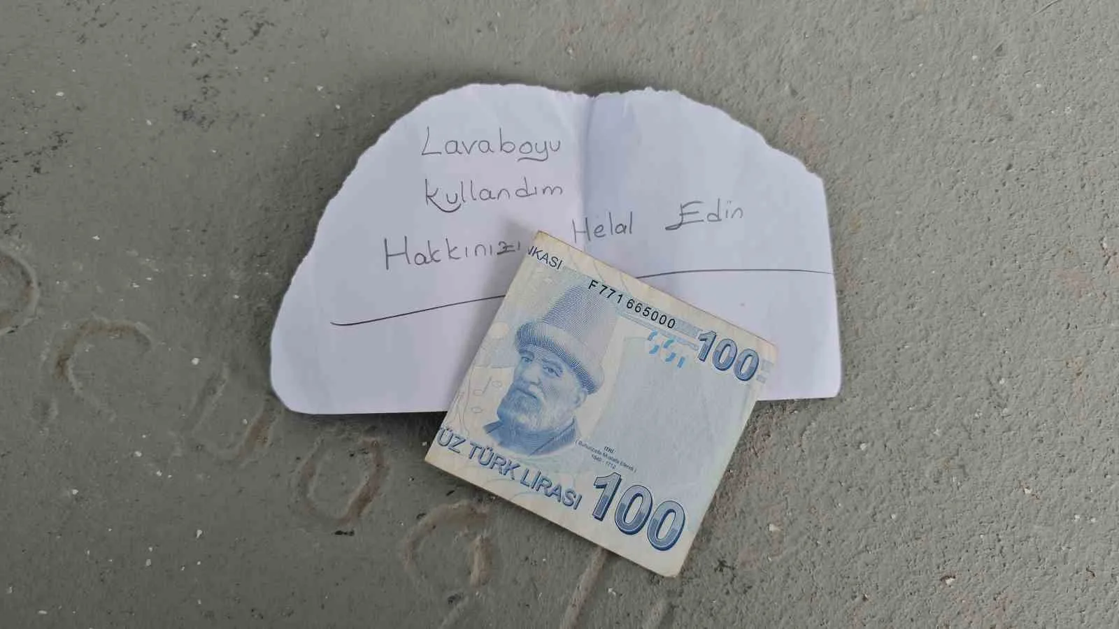 Aydın’ın Sultanhisar ilçesinde kimliği belirsiz bir vatandaş, ücretsiz olmasına rağmen