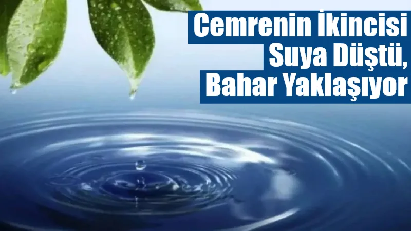 Baharın habercisi olarak bilinen cemrenin ikincisi suya düştü. Üçüncü ve