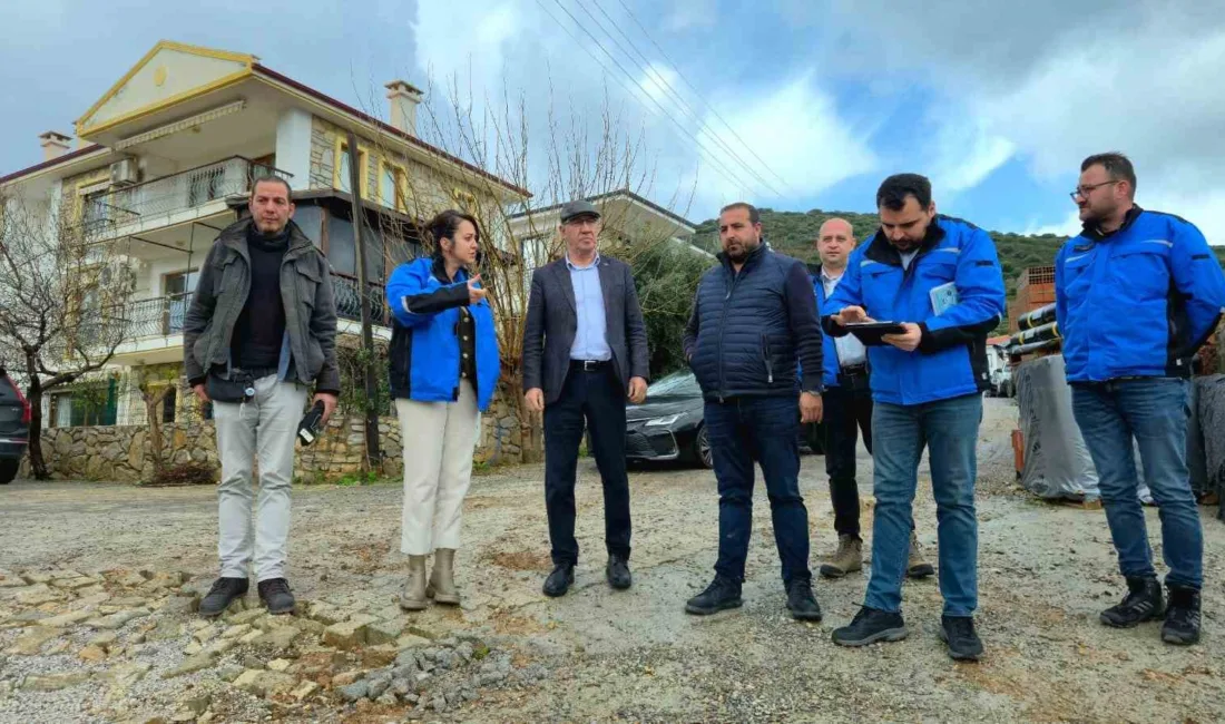 Muğla Büyükşehir Belediyesi, Datça İskele Mahallesi’nde grobeton dökümüyle startını verdiği