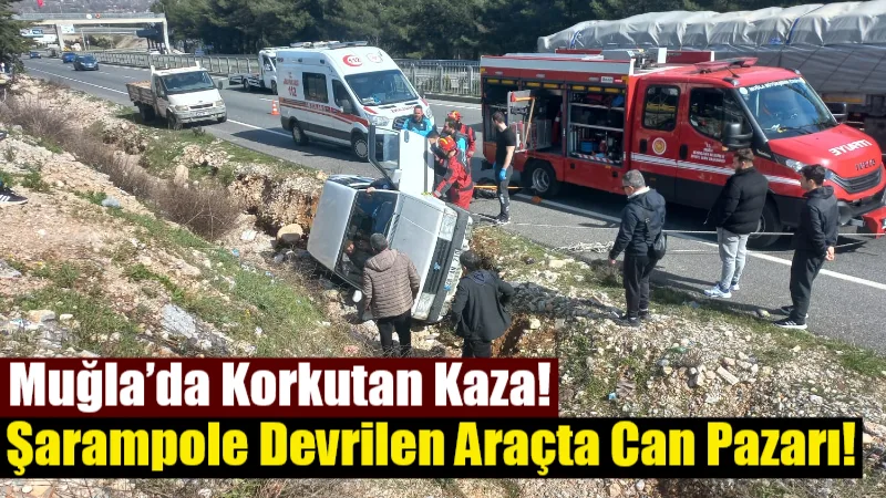 Muğla Eğitim ve Araştırma Hastanesi önünde Aydın–Muğla karayolunda meydana gelen