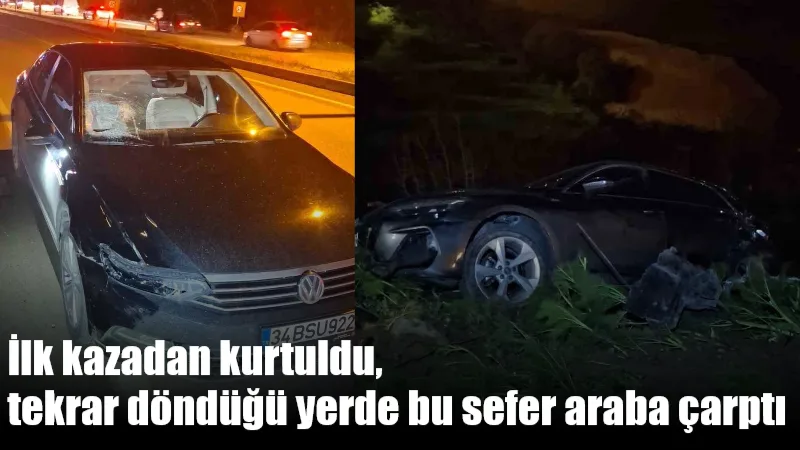 Bodrum’da karıştığı zincirleme kazadan burnu bile kanamadan kurtulan Onur Kösedağ,
