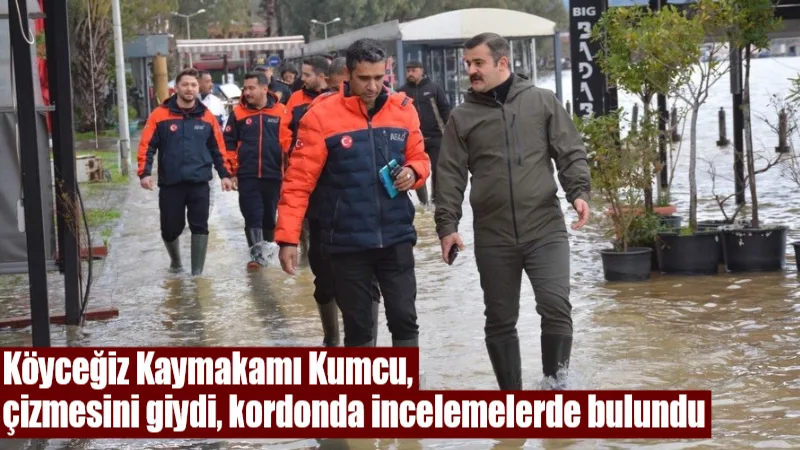 Muğla Köyceğiz’de aşırı yağışlar nedeniyle taşan gölün işletme ve evlerde