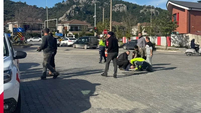 Marmaris Hatipirimi Mahallesi’nde meydana gelen trafik kazasında, otomobilin çarptığı yaya