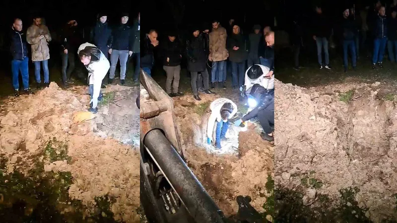 Bartın’da kimliği belirsiz kişilerce bir mezarlığa gizlice gömülen ve cinayet