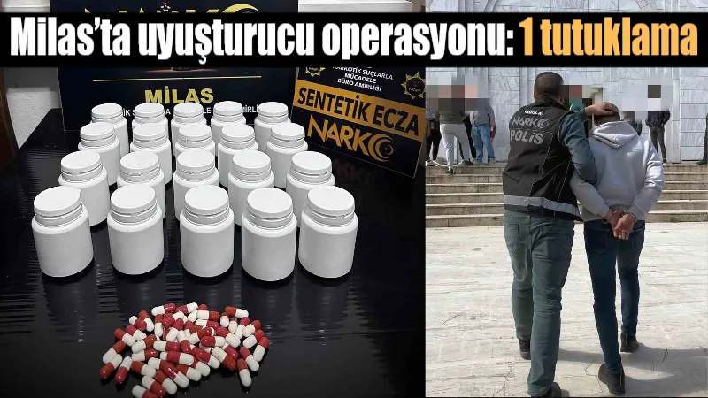 Muğla İl Emniyet Müdürlüğü ekiplerinin Milas girişinde düzenlediği operasyonda, üzerinde