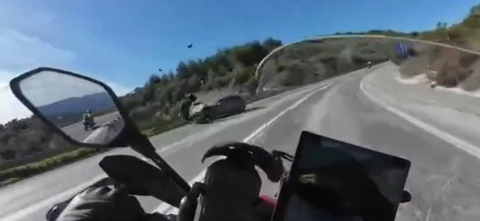 İznik-Pamukova karayolunda hatalı sollama yapan 59 yaşındaki motosiklet sürücüsü Suat