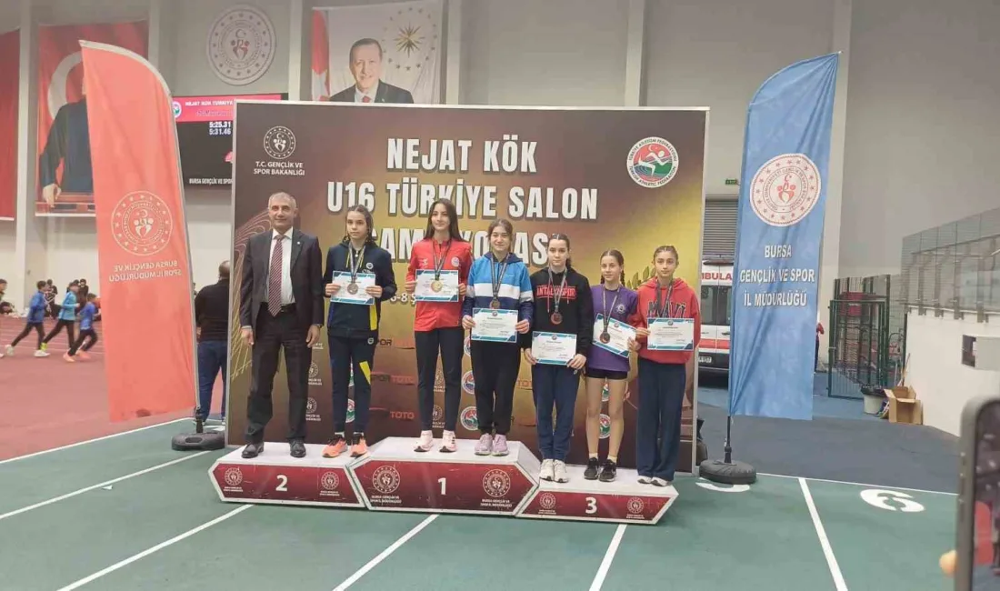 Bursa’da düzenlenen U16 Türkiye Salon Atletizm Şampiyonası’nda Muğlalı sporcular; Salih