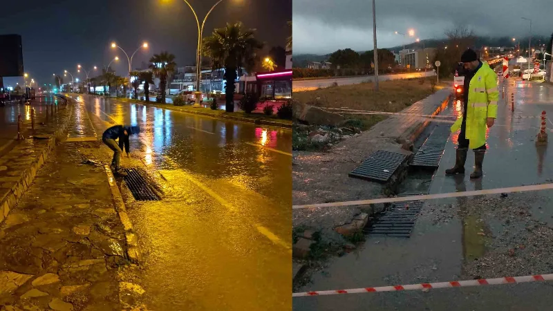 Muğla Büyükşehir Belediyesi MUSKİ ekipleri, il genelinde etkili olan fırtına