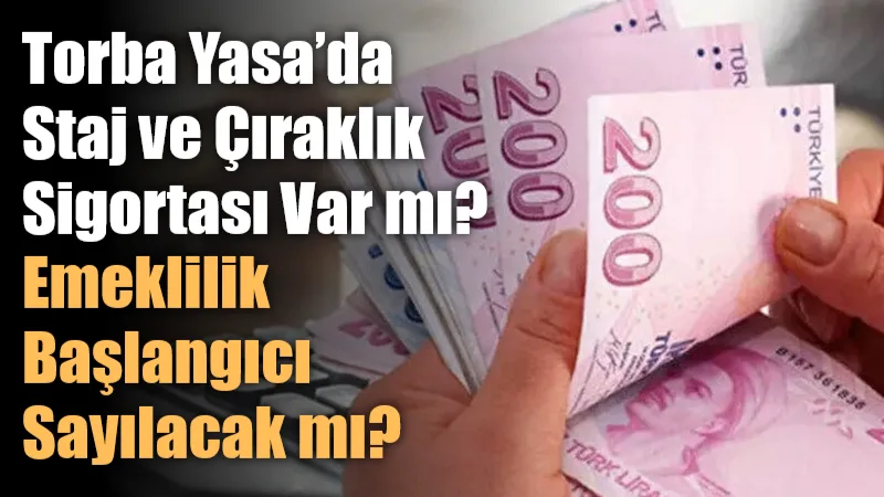 TBMM’de görüşmeleri süren Torba Yasa, staj ve çıraklık sigortası mağdurlarını