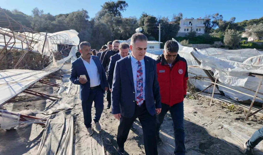 Muğla Valisi İdris Akbıyık, Seydikemer’de selden etkilenen 400 çiftçiyi ziyaret