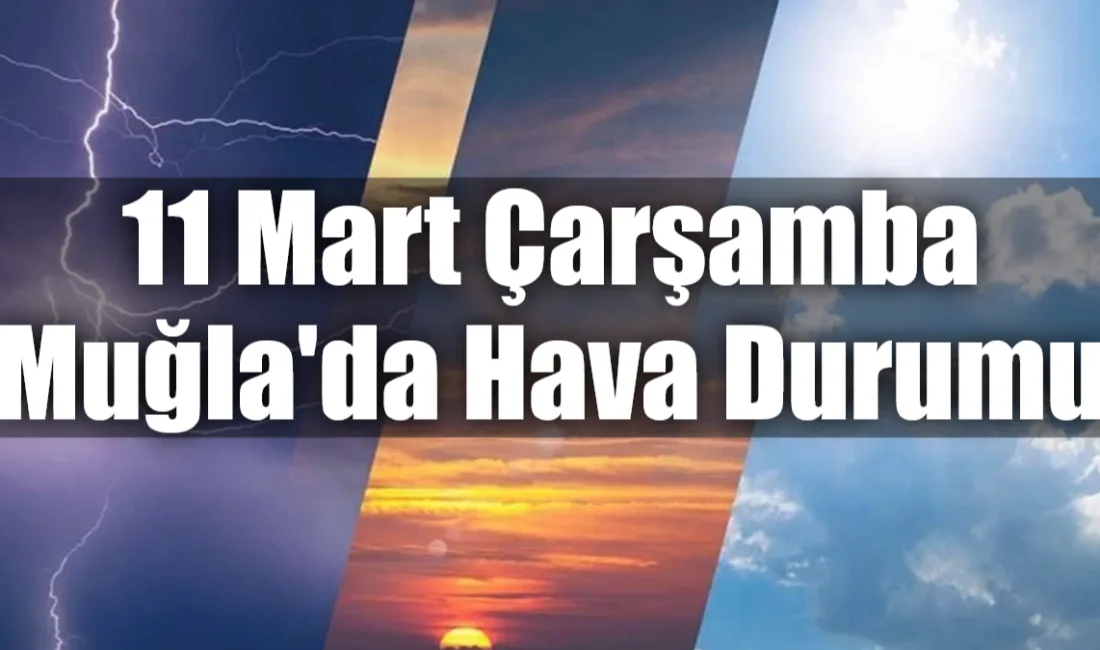 Muğla genelinde parçalı bulutlu bir gökyüzü hakim olurken, sıcaklıkların Milas