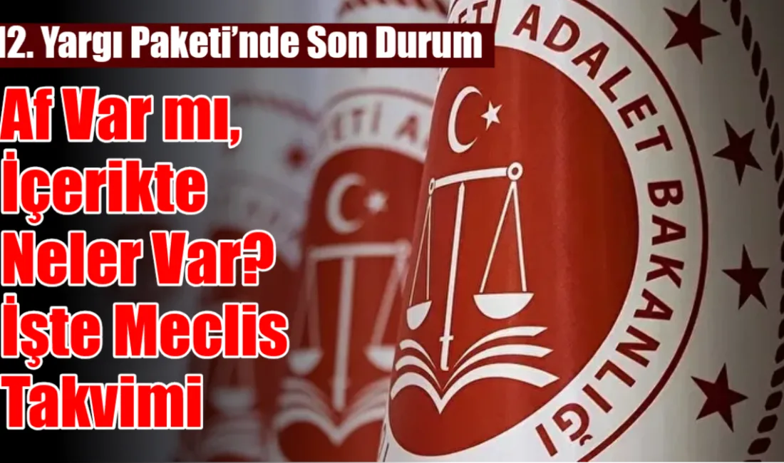 Adalet Bakanlığı'nın hazırlıklarını tamamladığı 12. Yargı Paketi; af düzenlemesini içermezken,
